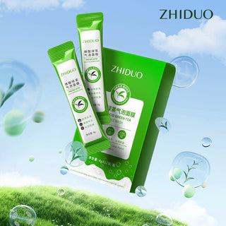 Deep Cleansing Bubble Mask with Green Tea 4g x 12 bags Bubble Mask - Zhiduo -  - JKbeauty